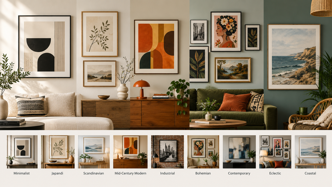 Digital Art for Every Interior Style: From Minimalist and Japandi to Eclectic Decor