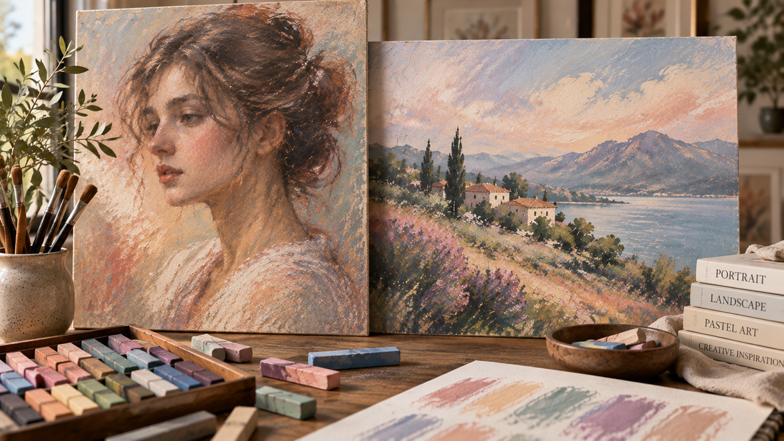 Digital Pastel Portraits and Landscapes: How Texture Changes the Mood of an Artwork