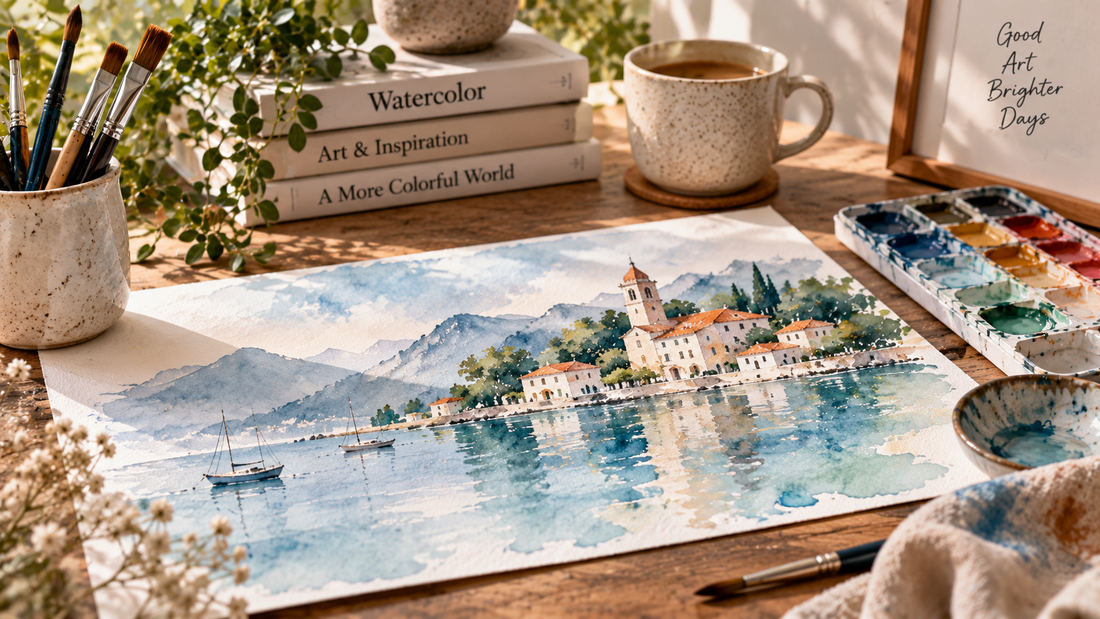 Digital Watercolor Art: How Transparency, Soft Edges, and Layered Color Create Atmospheric Images