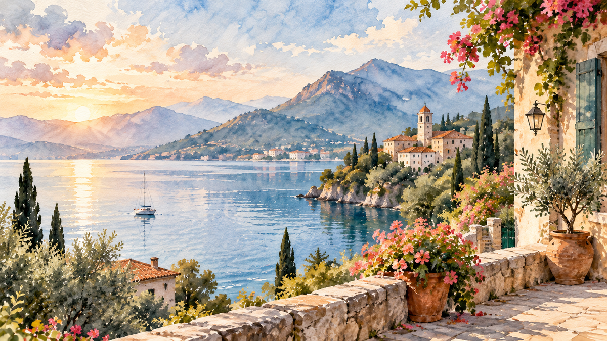 Digital Watercolor Landscapes: How Light, Atmosphere, and Color Create a Sense of Place