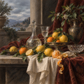Citrus and Glass in Baroque Pastel by Digital Artwork Gallery