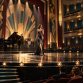 Modern Performer in Deco Light — Art Deco Latex by Digital Artwork Gallery